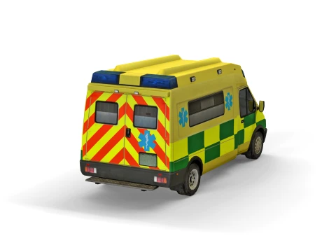 Medical car 3D Model