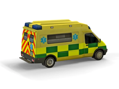 Medical car 3D Model