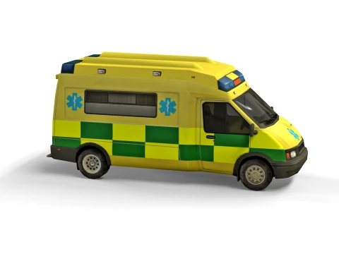 Medical car 3D Model