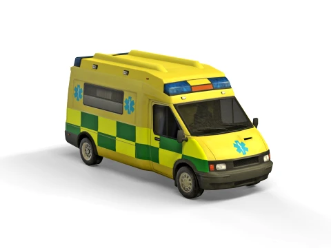 Medical car 3D Model