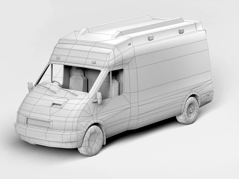 Medical car 3D Model