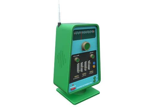 Vintage Radio 3D Model