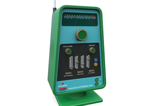 Vintage Radio 3D Model