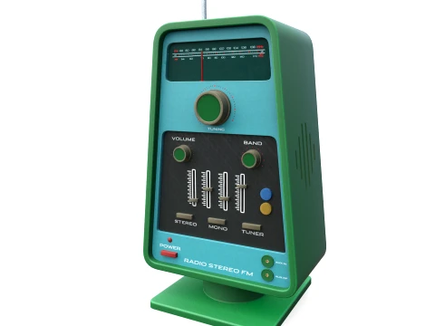 Vintage Radio 3D Model