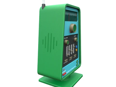 Vintage Radio 3D Model