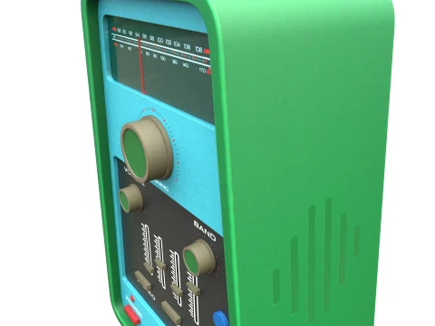 Vintage Radio 3D Model