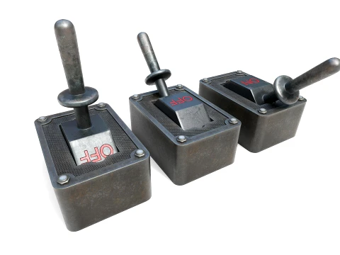 Electric Knife Switch 3Dモデル