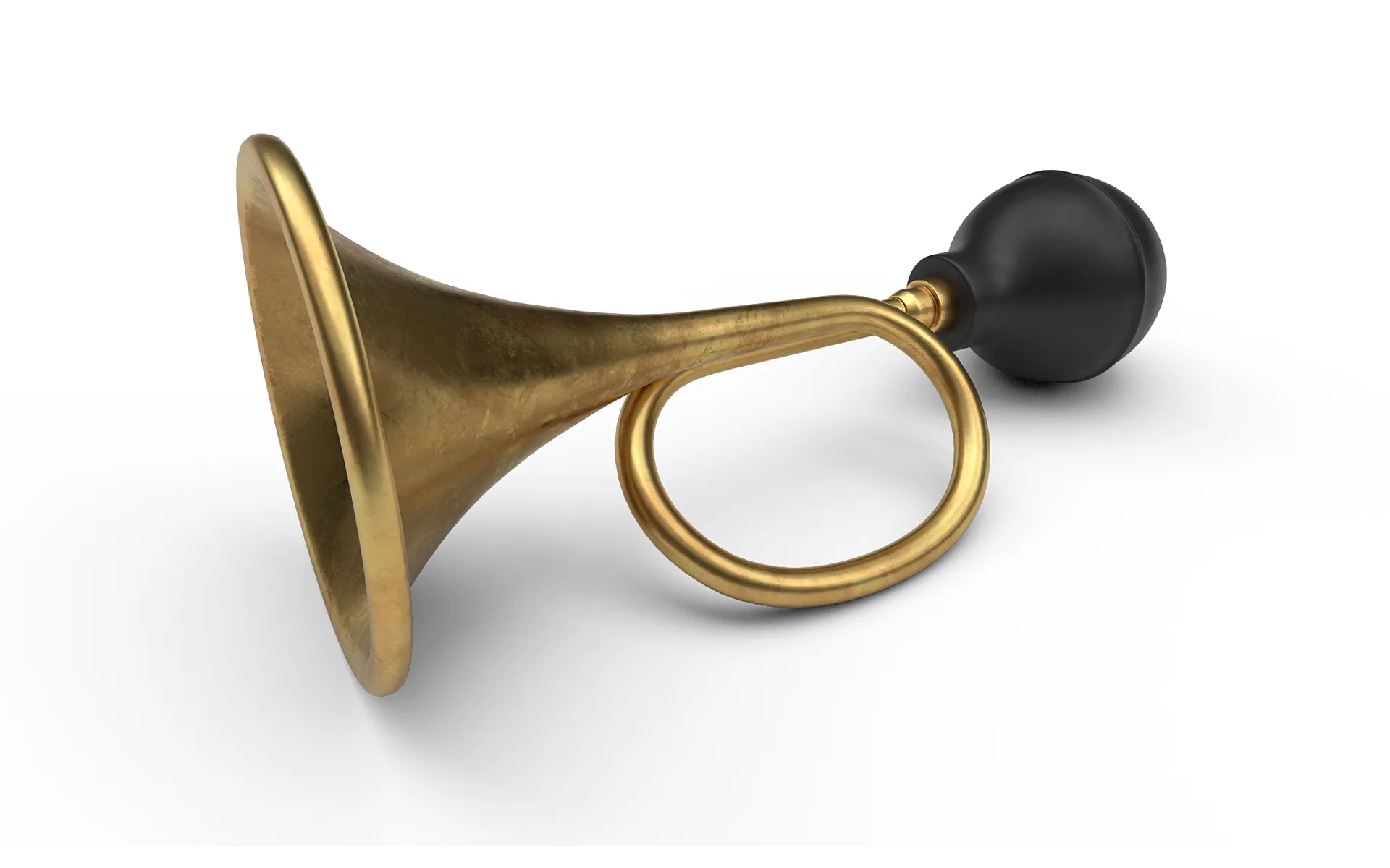 Vintage Vehicle Horn 3D Model .c4d .max .obj .3ds .fbx .stl .blend 