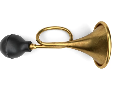 Vintage Vehicle Horn 3D Model