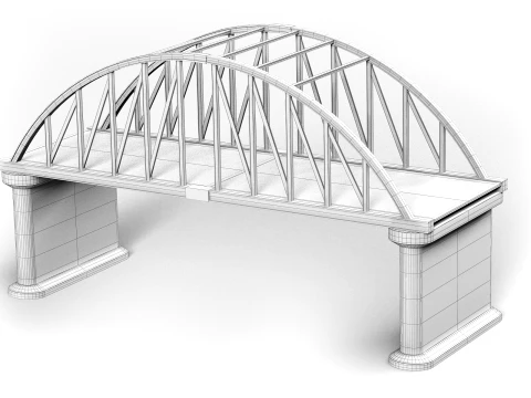Old Iron Bridge 3D Model