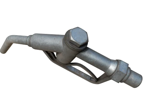 Rust Vintage Fuel Nozzle 3D Model