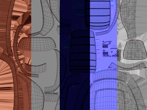 Car seat 3D Model