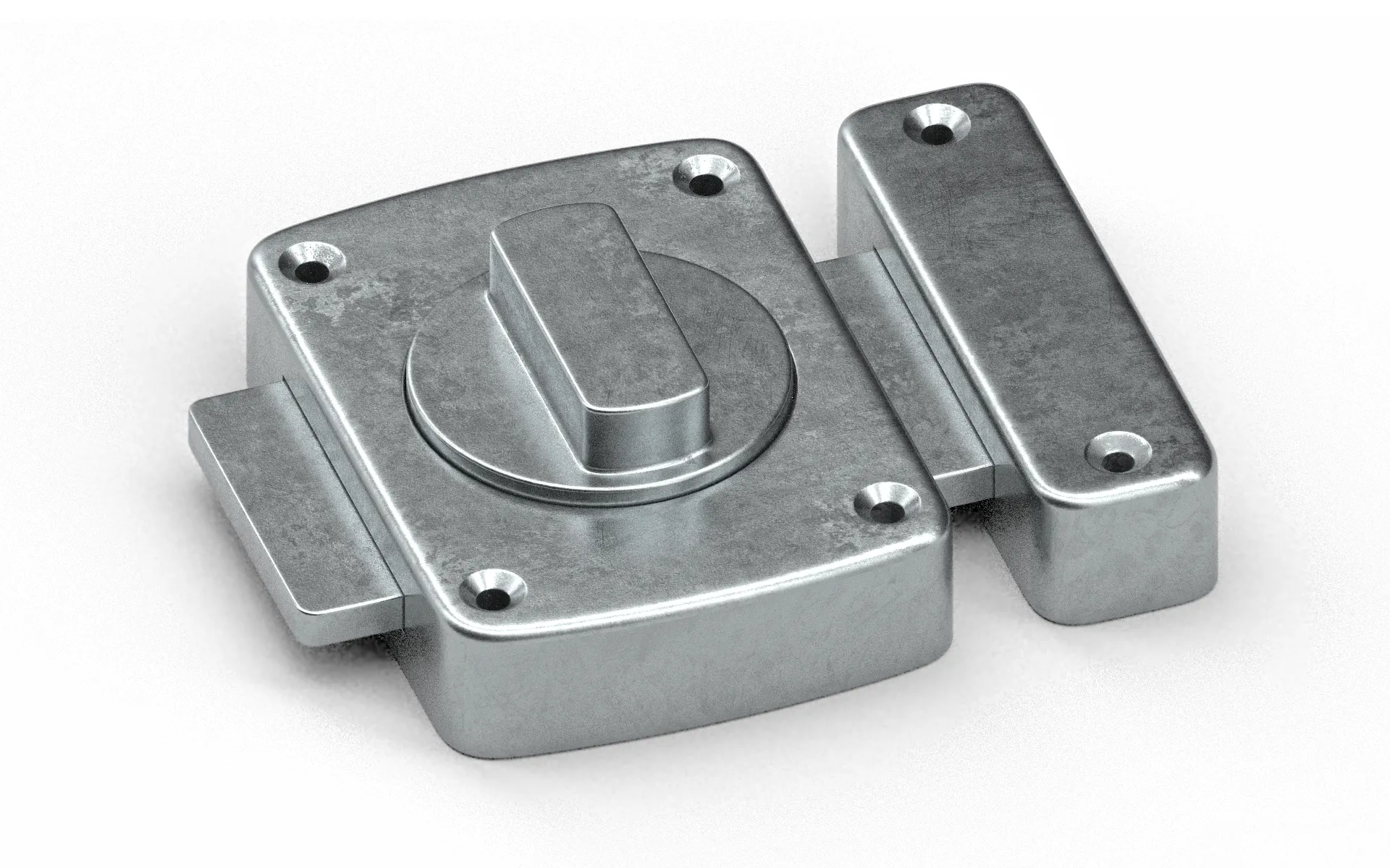 Door latch 3D Model .c4d .max .obj .3ds .fbx .stl .blend 