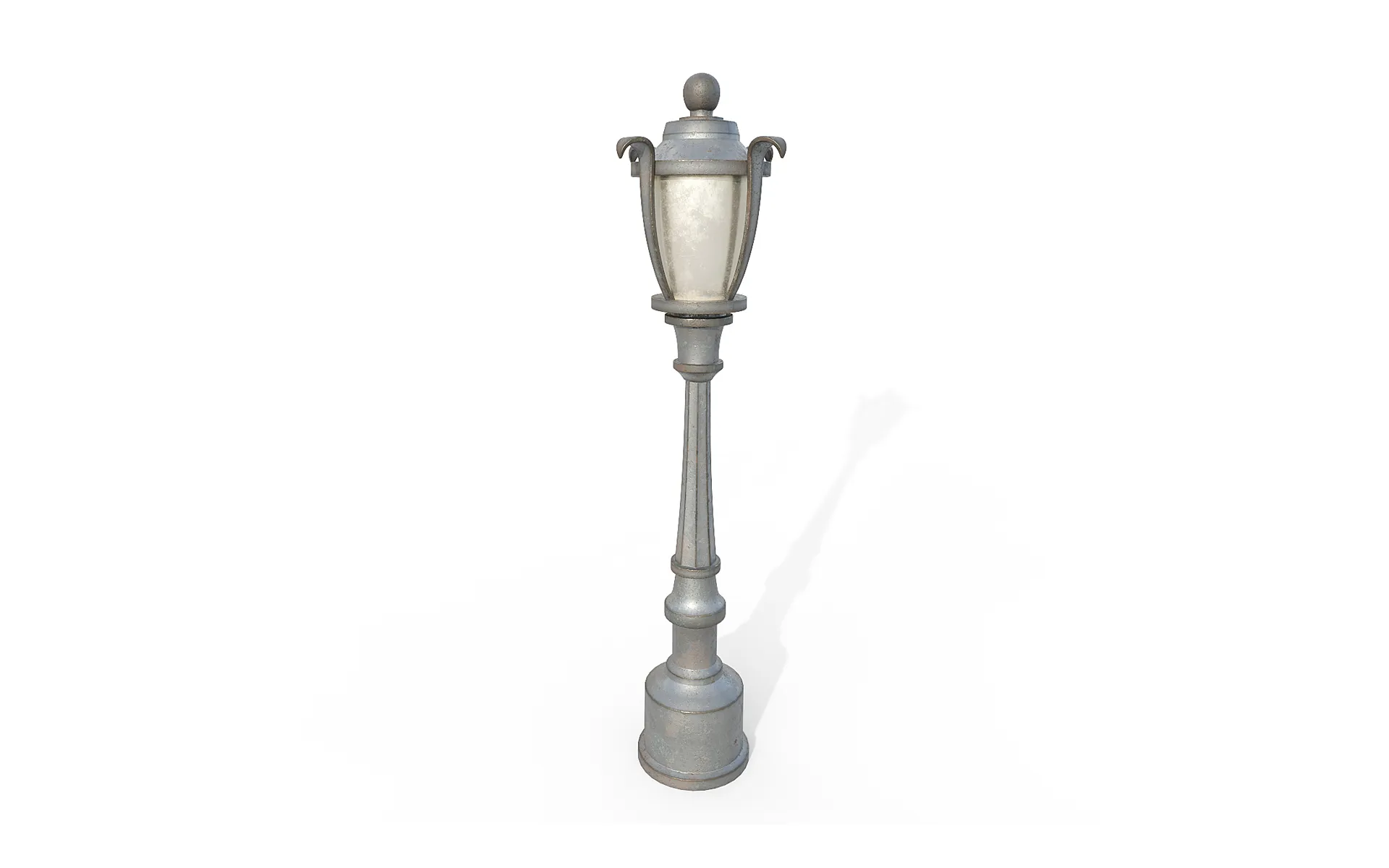Vintage street lamp 3D Model .c4d .max .obj .3ds .fbx .stl .blend 