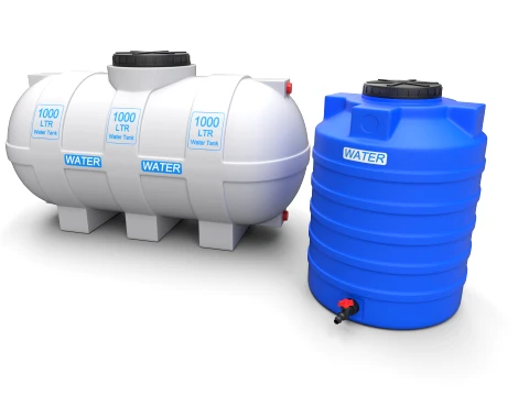 Plastic Tanks 3D Model