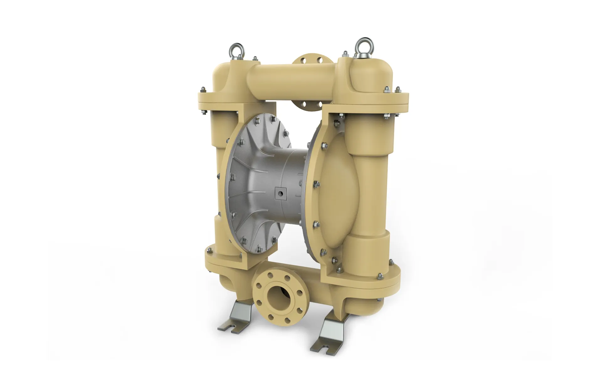Pneumatic diaphragm pump 3D Model .c4d .max .obj .3ds .fbx .stl .blend 