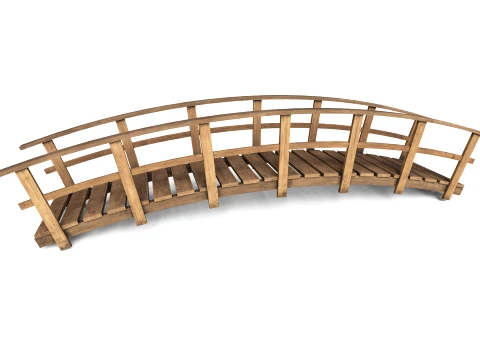 Wooden Bridge 3D Model