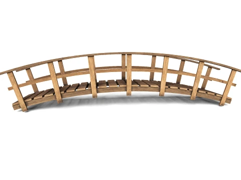 Wooden Bridge 3D Model