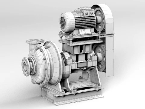 Pump centrifugal Gkl 3D Model