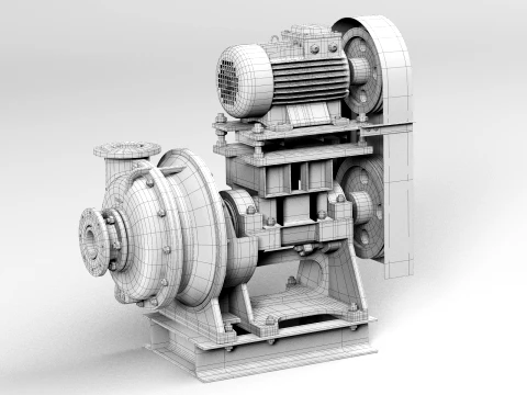 Pump centrifugal Gkl 3D Model