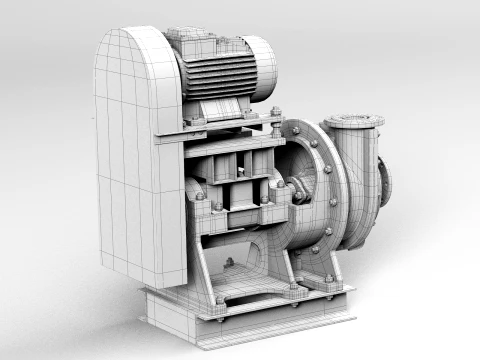 Pump centrifugal Gkl 3D Model