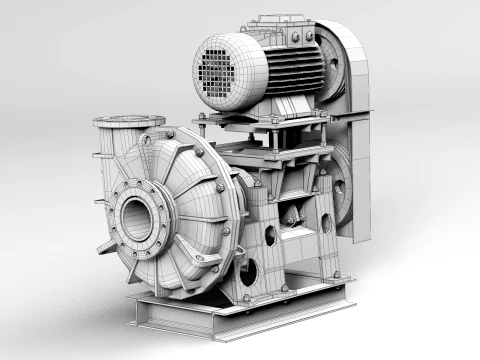 Pump centrifugal Gkl 2 3D Model