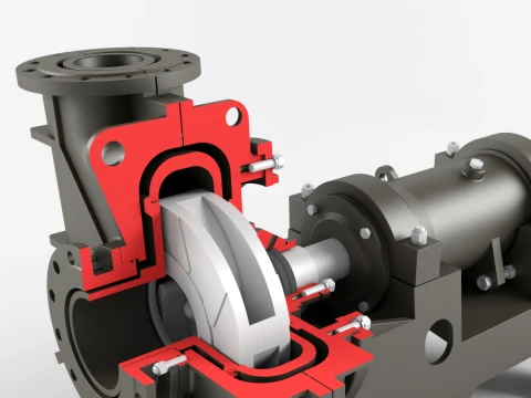 Pump centrifugal Gr2 3D Model