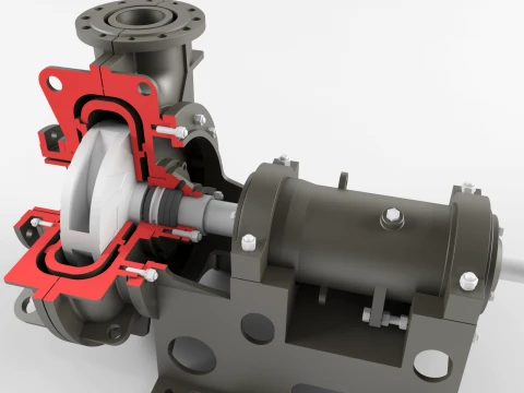Pump centrifugal Gr2 3D Model