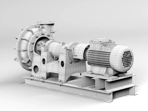 Pump centrifugal Gr2 3D Model