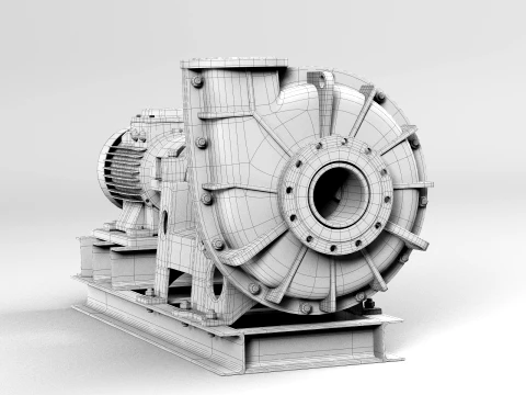 Pump centrifugal Gr2 3D Model