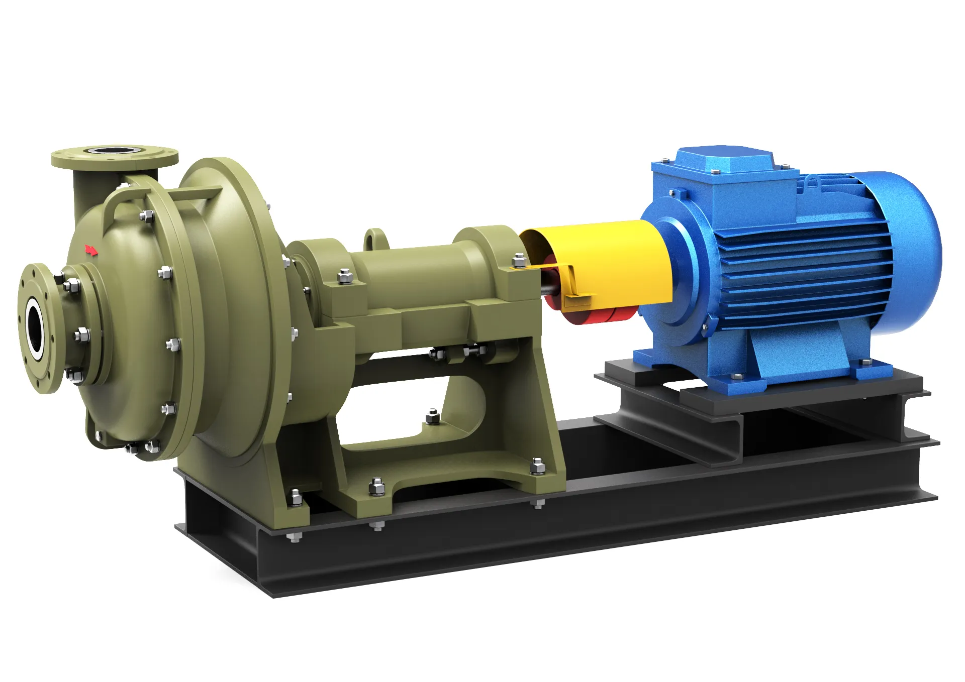 Pump centrifugal Grt 3D Model .c4d .max .obj .3ds .fbx .stl .blend