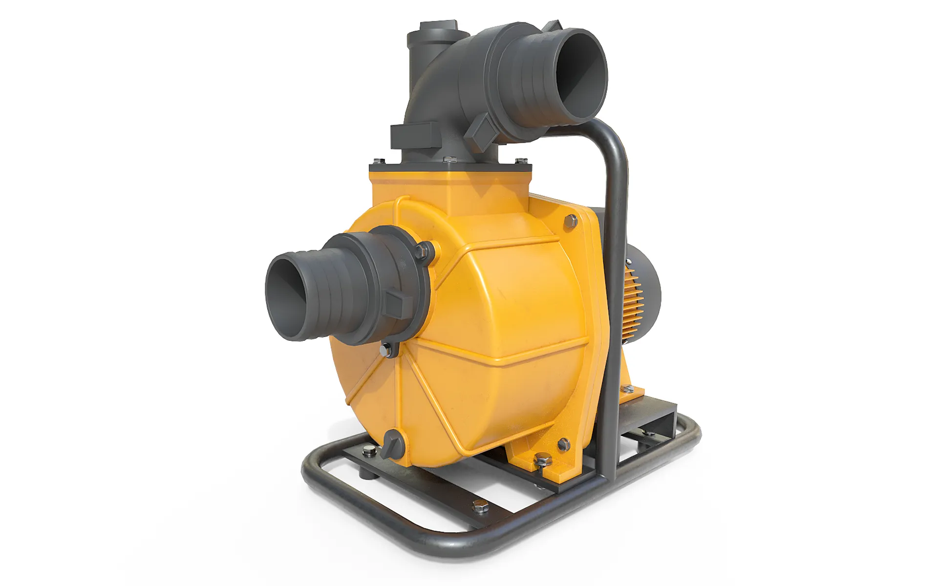 Electric Water Transfer Pump 3D Model .c4d .max .obj .3ds .fbx .stl .blend 