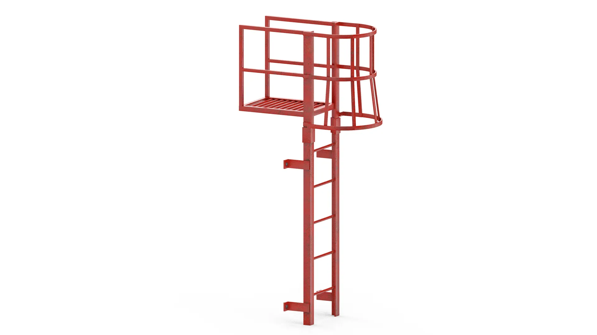 Escape Stair 3D Model .c4d .max .obj .3ds .fbx .stl .blend 
