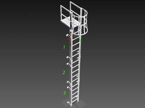 Escape Stair 3D Model