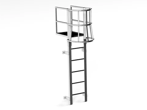 Escape Stair 3D Model