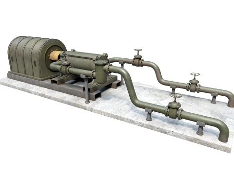 Industrial pumping equipment 3D Model