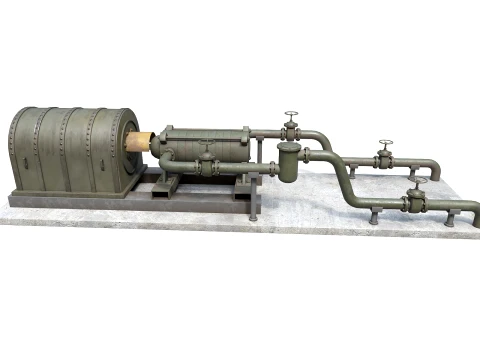 Industrial pumping equipment 3D Model