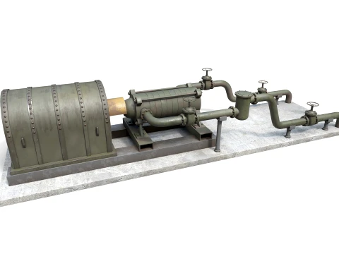 Industrial pumping equipment 3D Model