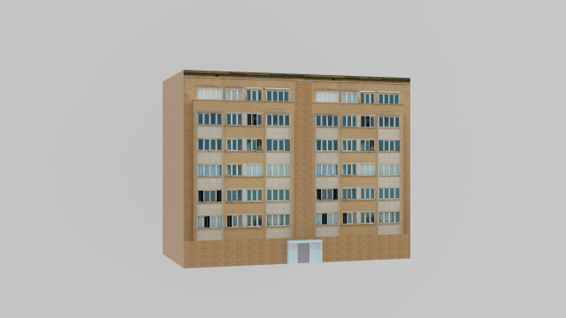 brick house Model 3D .c4d .max .obj .3ds .fbx .stl .blend 