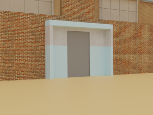 brick house Model 3D