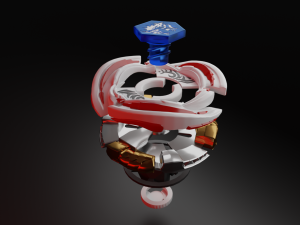 beyblade l dragon 3Dモデル
