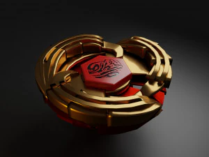 陀螺黄金 3D 模型