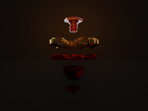 beyblade gold 3D Model