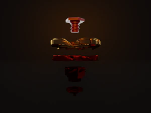 beyblade gold 3D Model