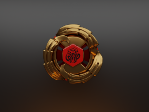 beyblade gold 3D Model