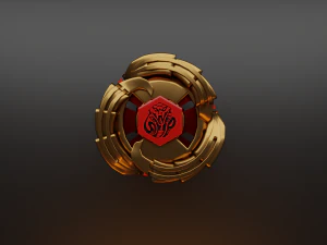 beyblade gold 3D Model