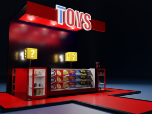 toy kiosk 3D मॉडल