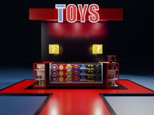 toy kiosk 3D मॉडल