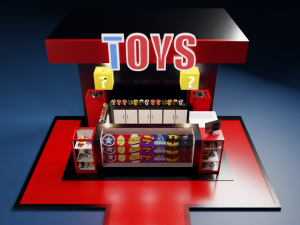 toy kiosk 3D मॉडल