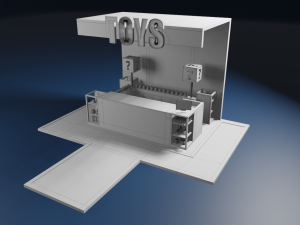 toy kiosk 3D मॉडल